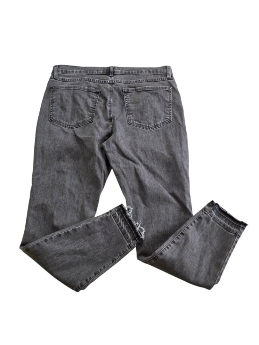 Yoga Jeans Women 32 Gray Skinny Raw Hem Stretch Canada Made Athleisure Casual - Picture 16 of 16